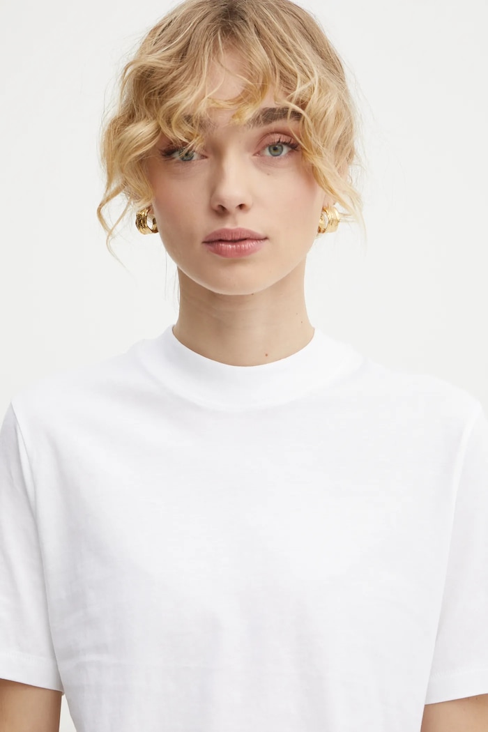 Ρούχα Filippa K Βαμβακερό μπλουζάκι Filippa K 30611.FK λευκό