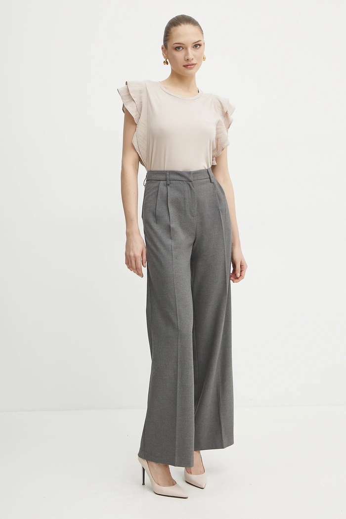 Liu Jo tricou din bumbac TA5178.J5904 bej SS25