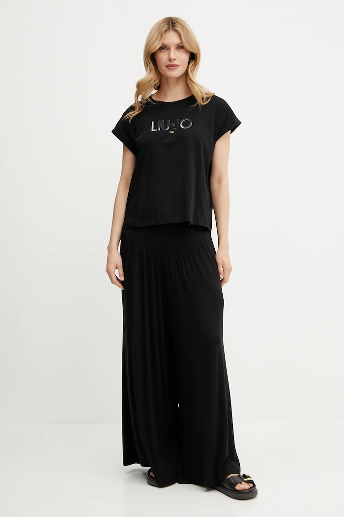 Liu Jo tricou TA5181.JS003 negru SS25