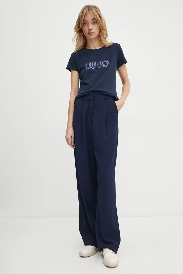 Liu Jo t-shirt TA5214.JS003 blu navy SS25