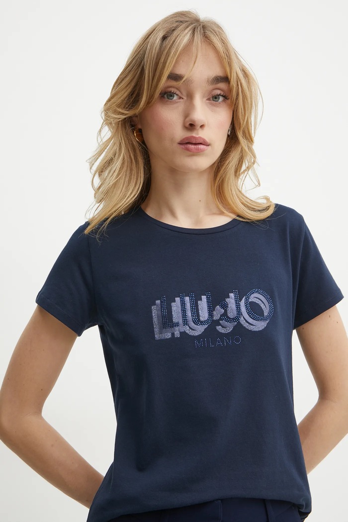 Liu Jo t-shirt blu navy TA5214.JS003