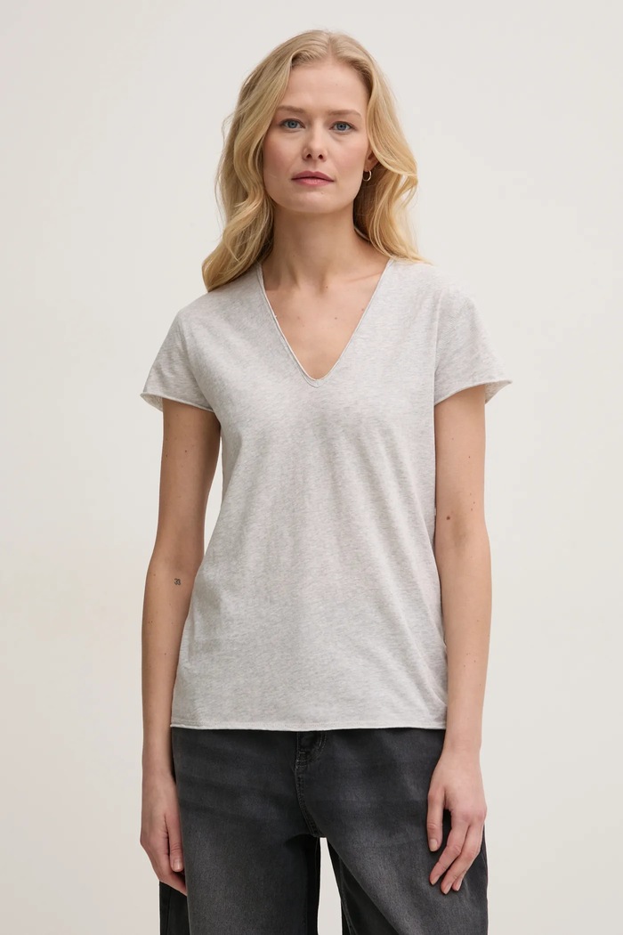 Oblečení Bavlněné tričko ZADIG&VOLTAIRE JWTS02680.50 šedá