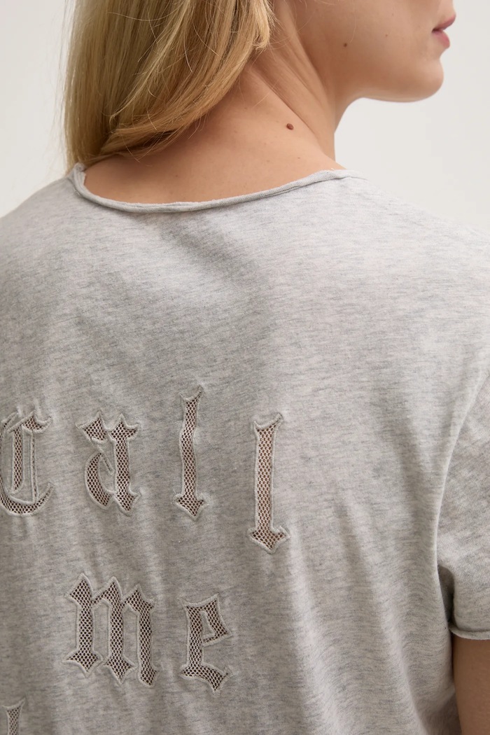 Bavlněné tričko ZADIG&VOLTAIRE JWTS02680.50 šedá