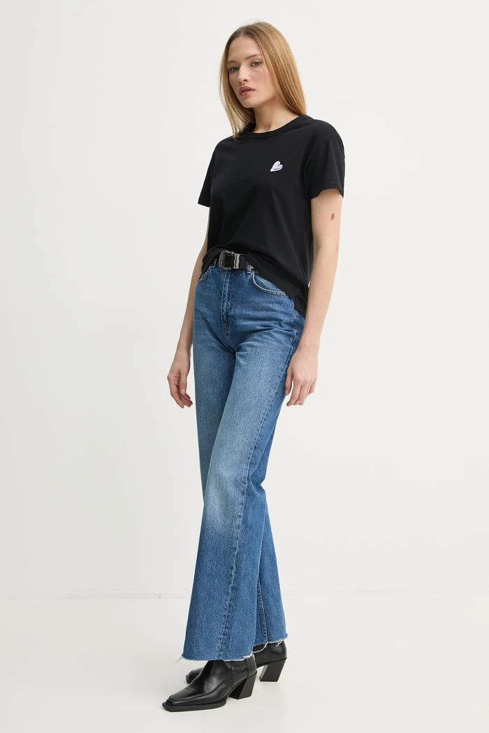 Bavlněné tričko ZADIG&VOLTAIRE JWTS02781.11 černá SS25