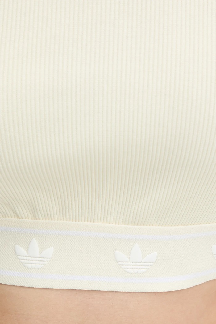 Tričko adidas Originals Rib SS Top JD0040 béžová