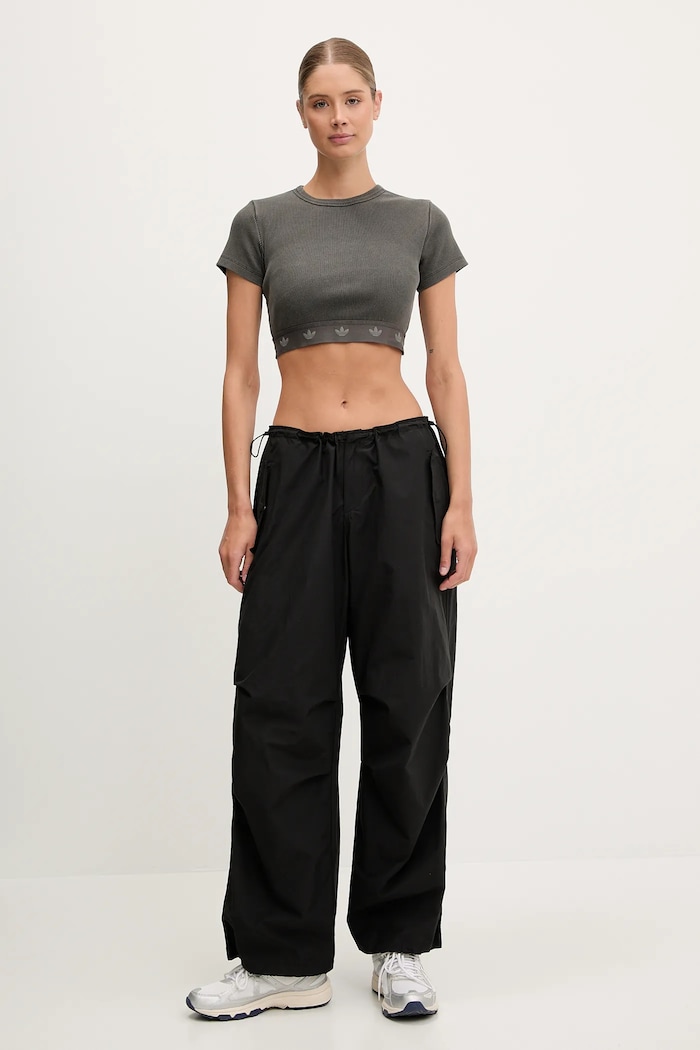 adidas Originals t-shirt Rib SS Top JD0041 grigio SS25
