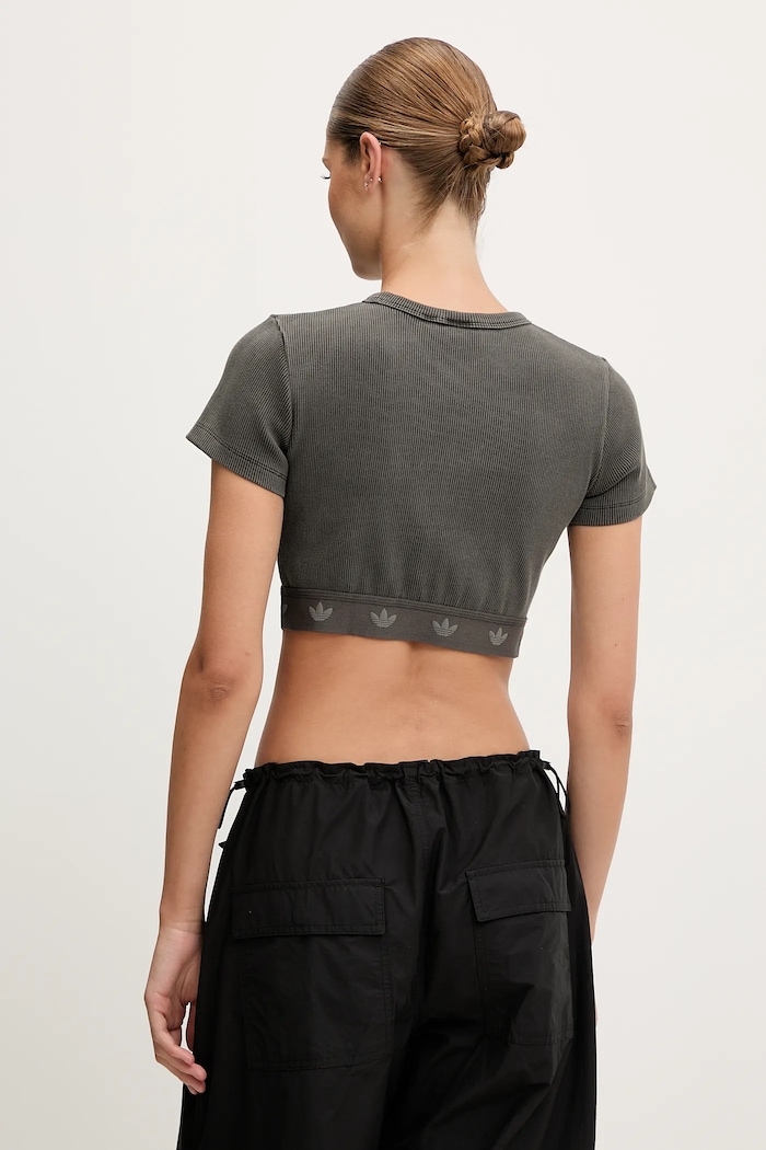 Abbigliamento adidas Originals t-shirt Rib SS Top JD0041 grigio