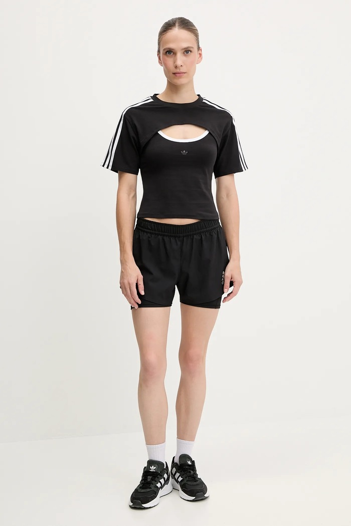 adidas Originals T-shirt Cut-Out Tee JD0042 czarny SS25