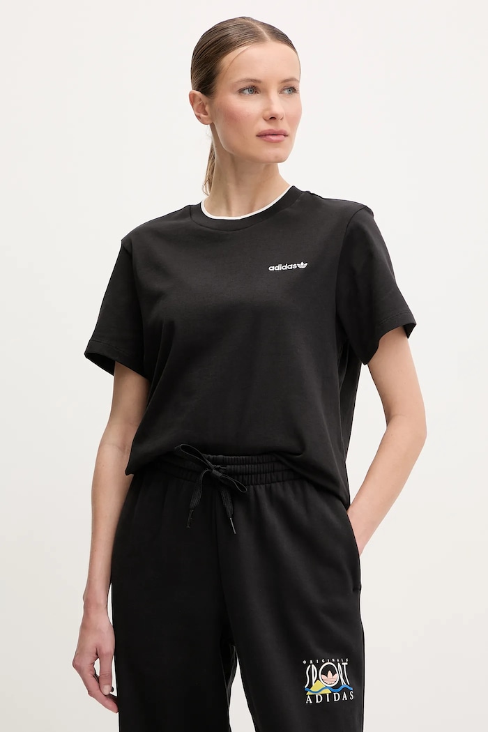 Odjeća Pamučna majica adidas Originals Graphic Loose T JD1805 crna