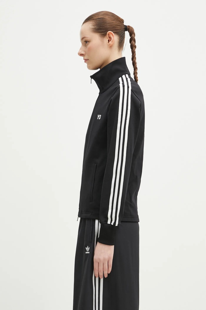Y-3 felpa 3-Stripes Track Top IW7460 nero SS25
