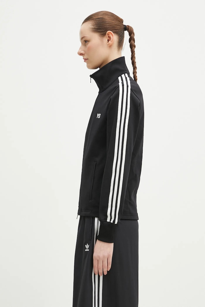Y-3 felpa 3-Stripes Track Top IW7460 nero SS25