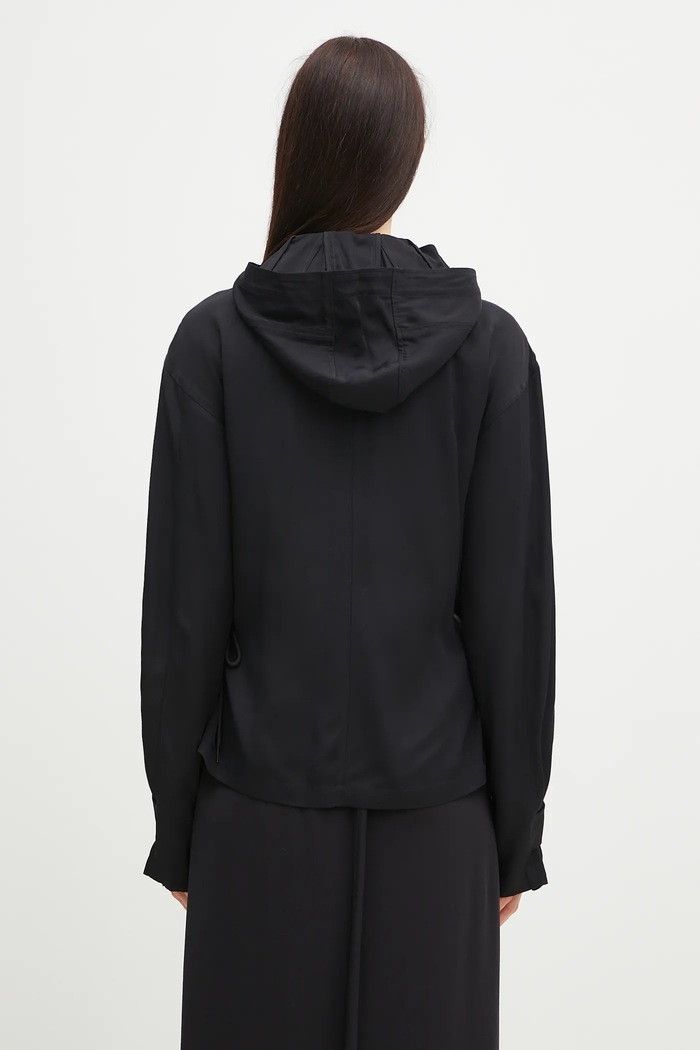 Odzież Y-3 parka Rayon Twill Hooded Top JD1760 czarny