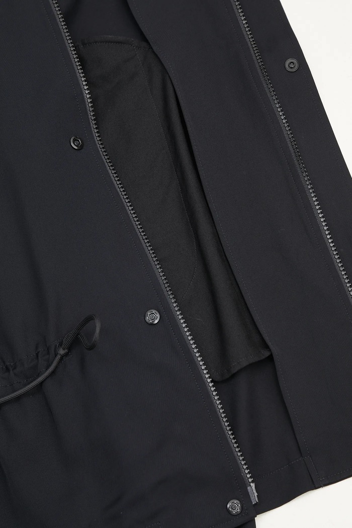 Y-3 parka Rayon Twill Hooded Top JD1760 czarny