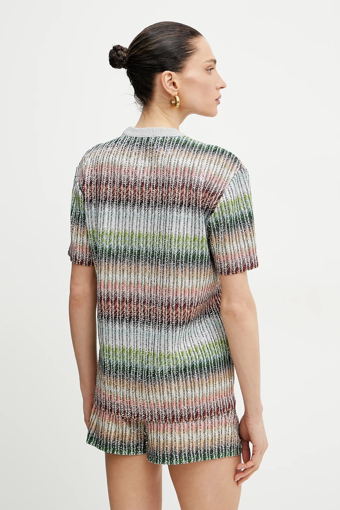 Oblačila Majica Missoni DS25SL04.BC0051 siva