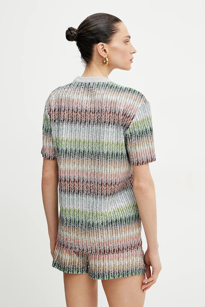 Oblačila Majica Missoni DS25SL04.BC0051 siva