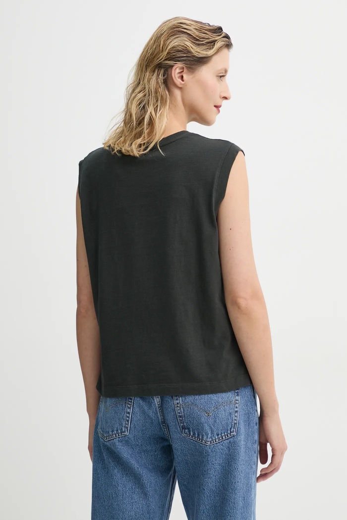 Oblačila Bombažen top Levi's GR BOXY TANK 001MW siva
