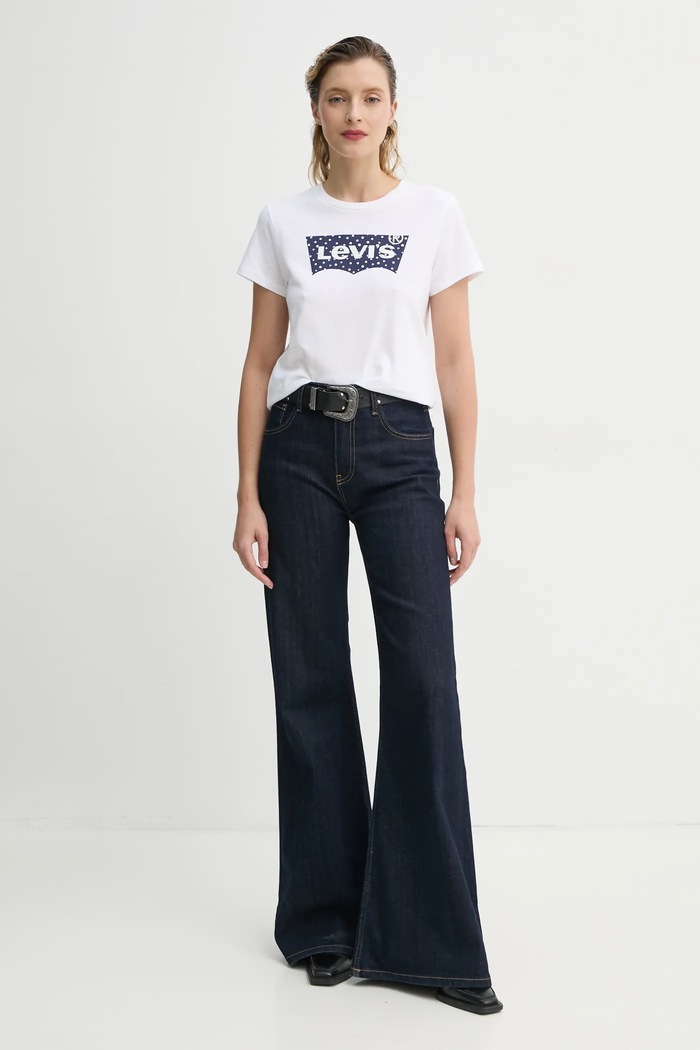 Bavlnené tričko Levi's THE PERFECT TEE 17369. biela SS25