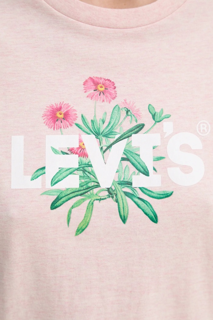 Bavlnené tričko Levi's THE PERFECT TEE 17369. ružová