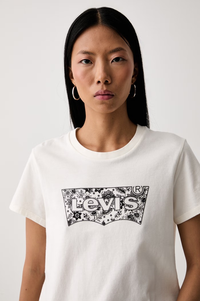 Levi's tričko dámské bavlněné THE PERFECT béžová 17369.