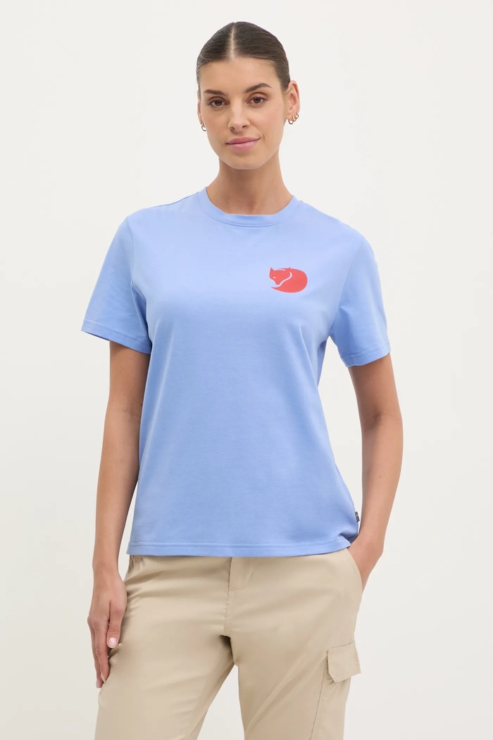 Îmbrăcăminte Fjallraven tricou sport Walk With Nature F14600171 albastru