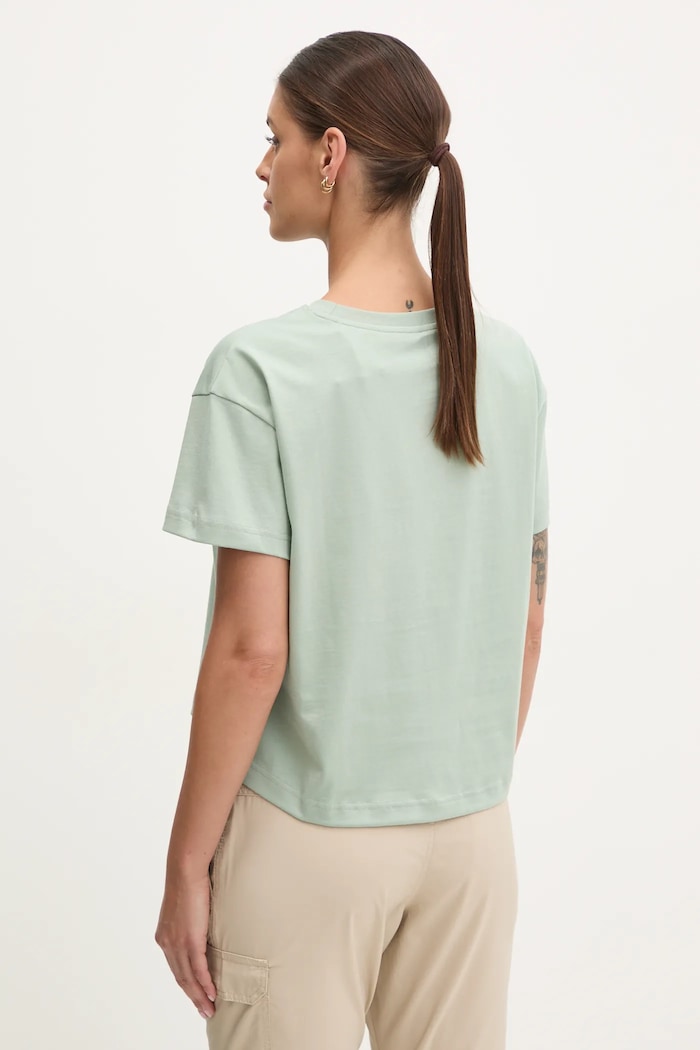 Oblečenie Tričko Fjallraven Fjällblomster F14600213 zelená