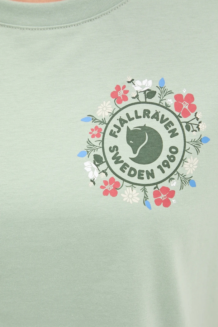Tričko Fjallraven Fjällblomster F14600213 zelená