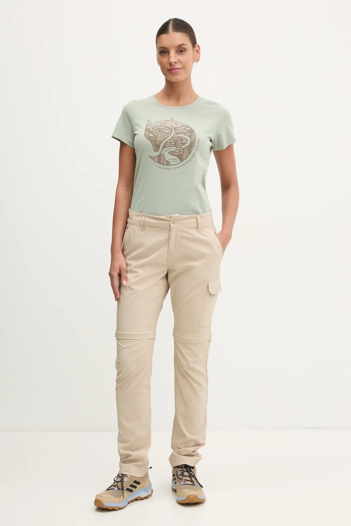 Тениска Fjallraven Arctic Fox F89849 зелен SS26