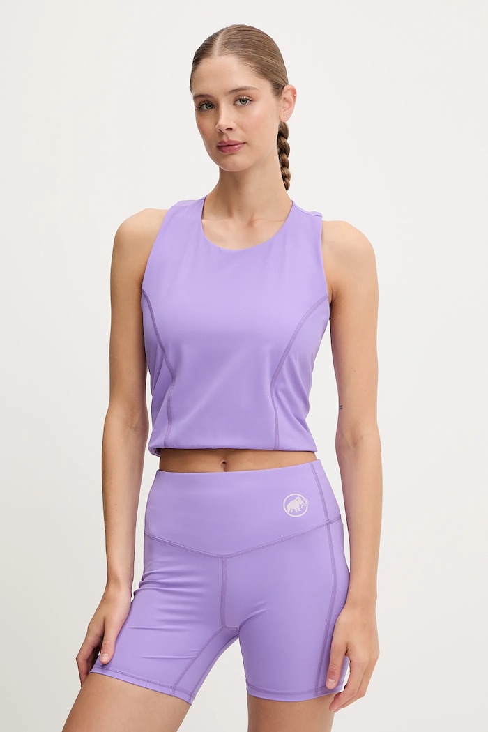 Sportovní top Mammut Massone slim fialová 1017.06480