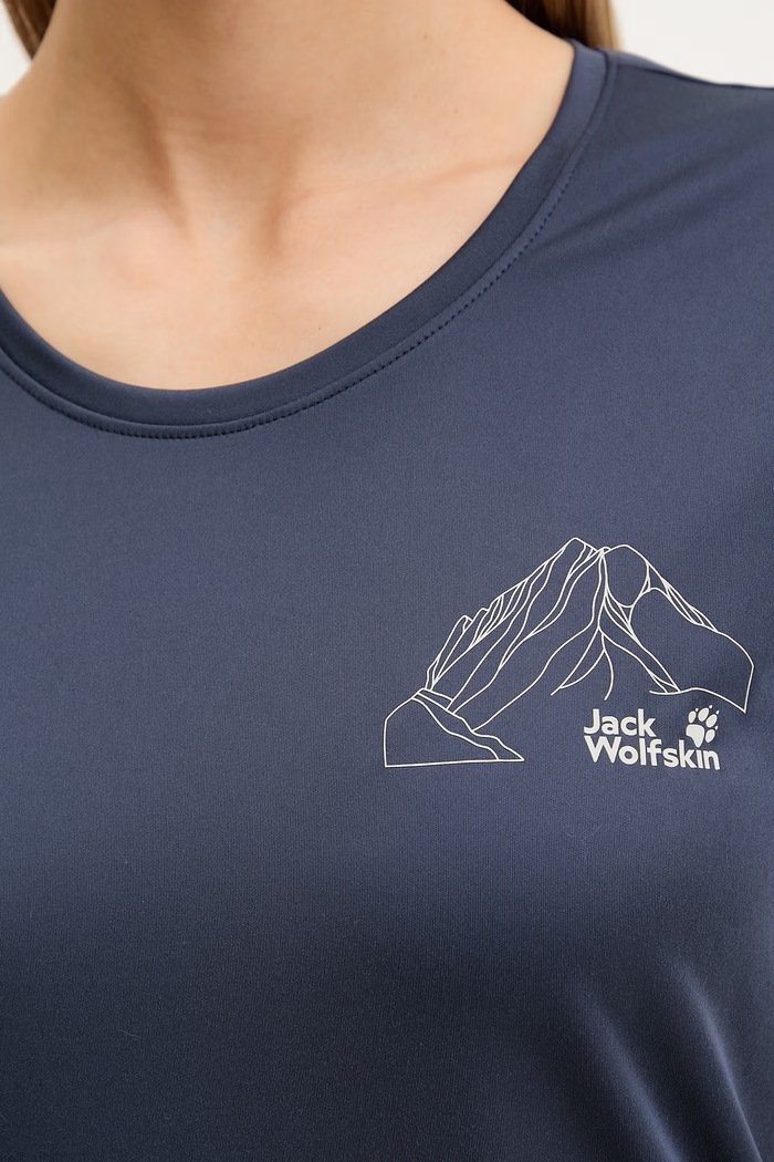Jack Wolfskin top sport pentru femei A62120 COMPRESSION CUBE 8 A63270 bleumarin