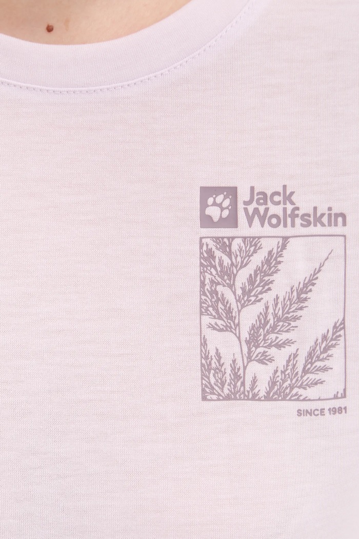 Jack Wolfskin t-shirt sportowy Vonnan Graphic A63953 fioletowy