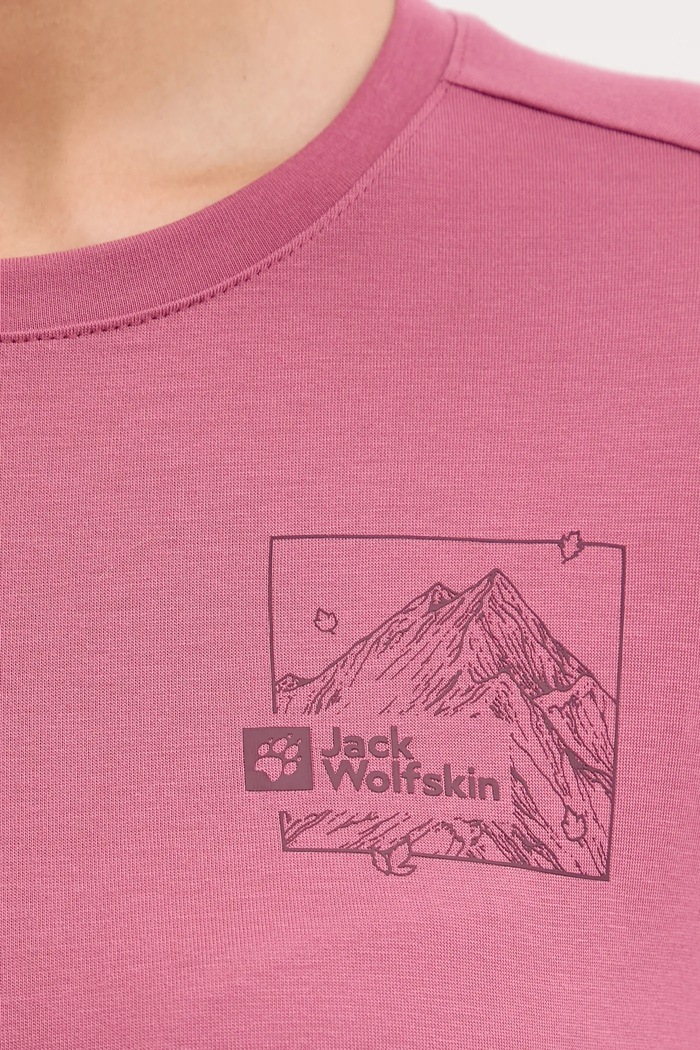 Jack Wolfskin sportos póló Vonnan Graphic A63953 rózsaszín