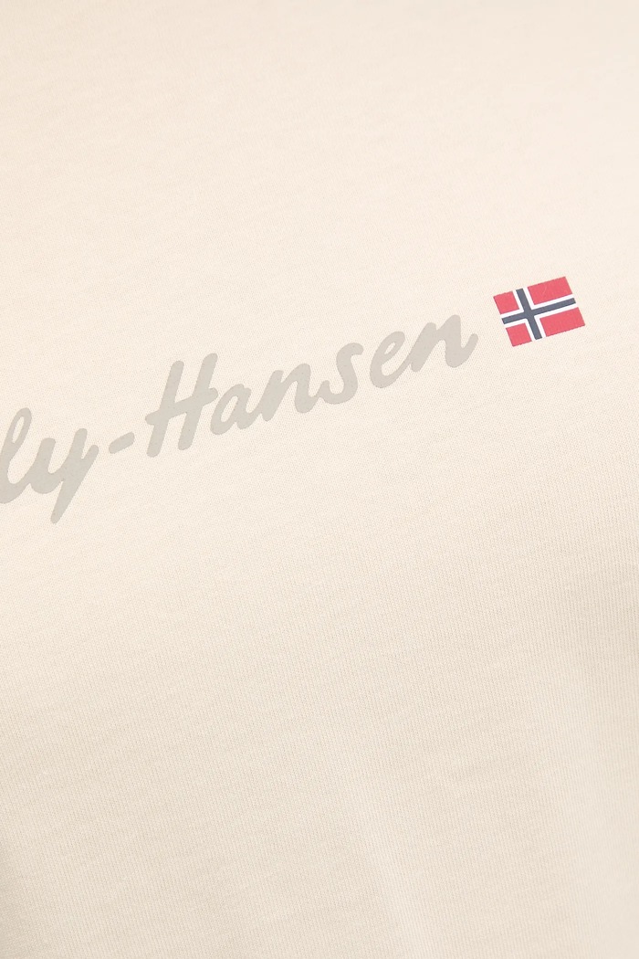 Helly Hansen t-shirt in cotone CORE GRAPHIC 54592 beige