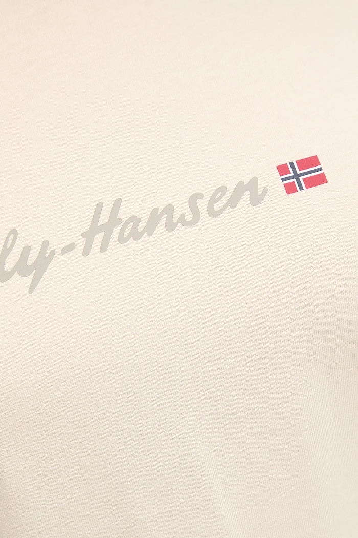 Helly Hansen t-shirt in cotone CORE GRAPHIC 54592 beige