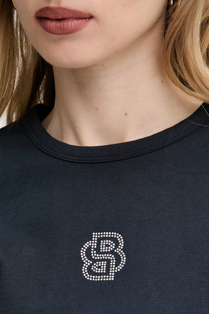 BOSS tricou din bumbac 50537598 bleumarin