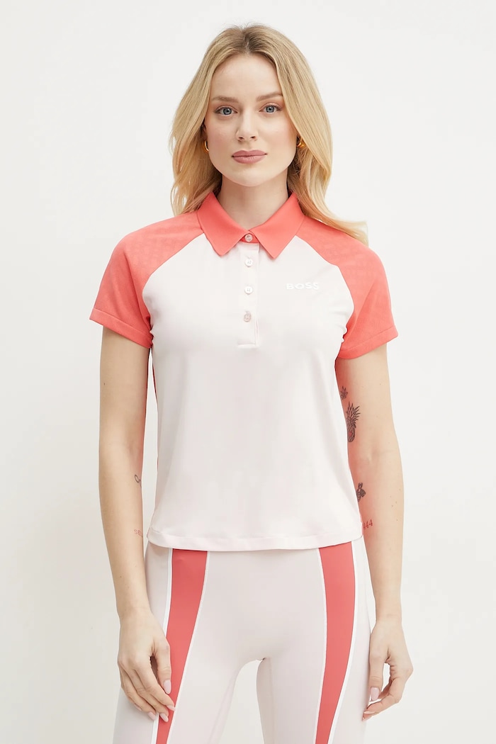 Polo tričko BOSS regular ružová 50540217