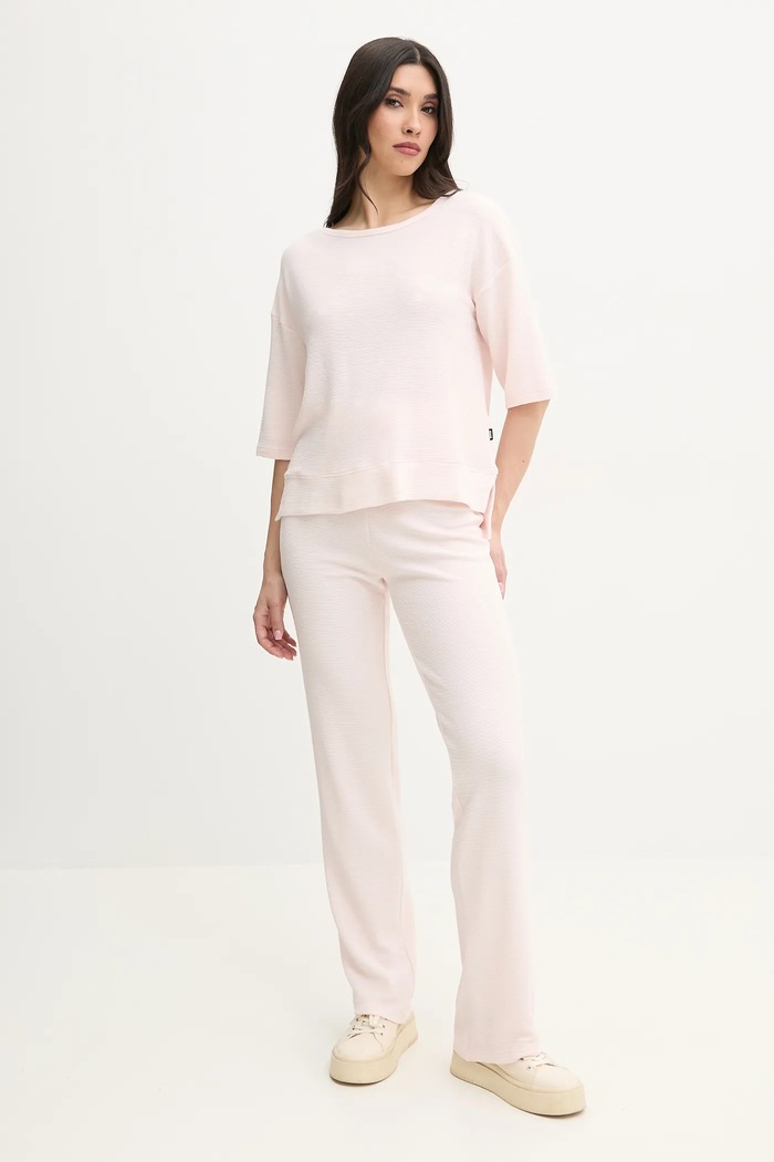 BOSS T-shirt lounge Ottoman_Sweatsh. BN 50540029 różowy AW25