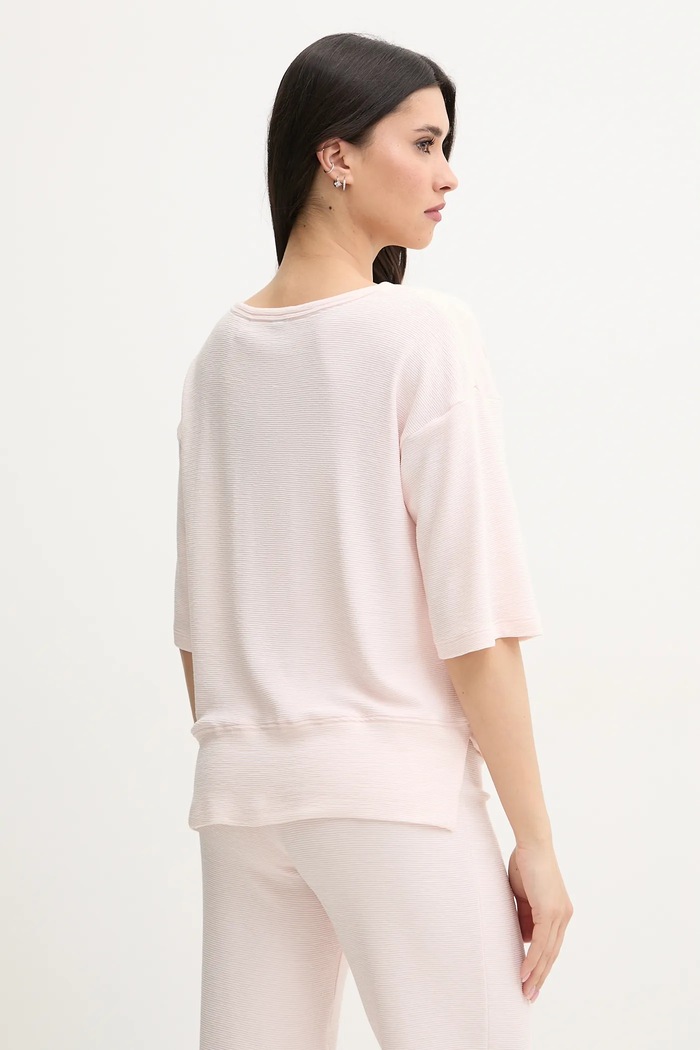 Odzież BOSS T-shirt lounge Ottoman_Sweatsh. BN 50540029 różowy