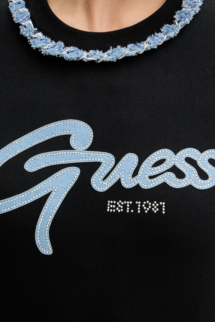 Guess tricou din bumbac W5GI03.I3Z14 negru
