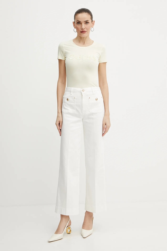 Guess t-shirt W5GI17.J1314 sárga SS25