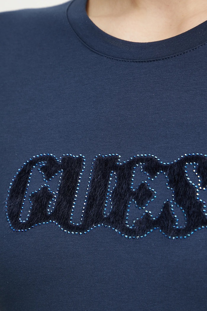 Μπλουζάκι Guess W5GI42.J1314 σκούρο μπλε