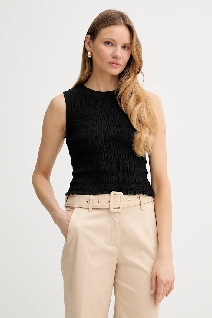 Guess top CLAIRE slim nero W5GP17.KCSA2