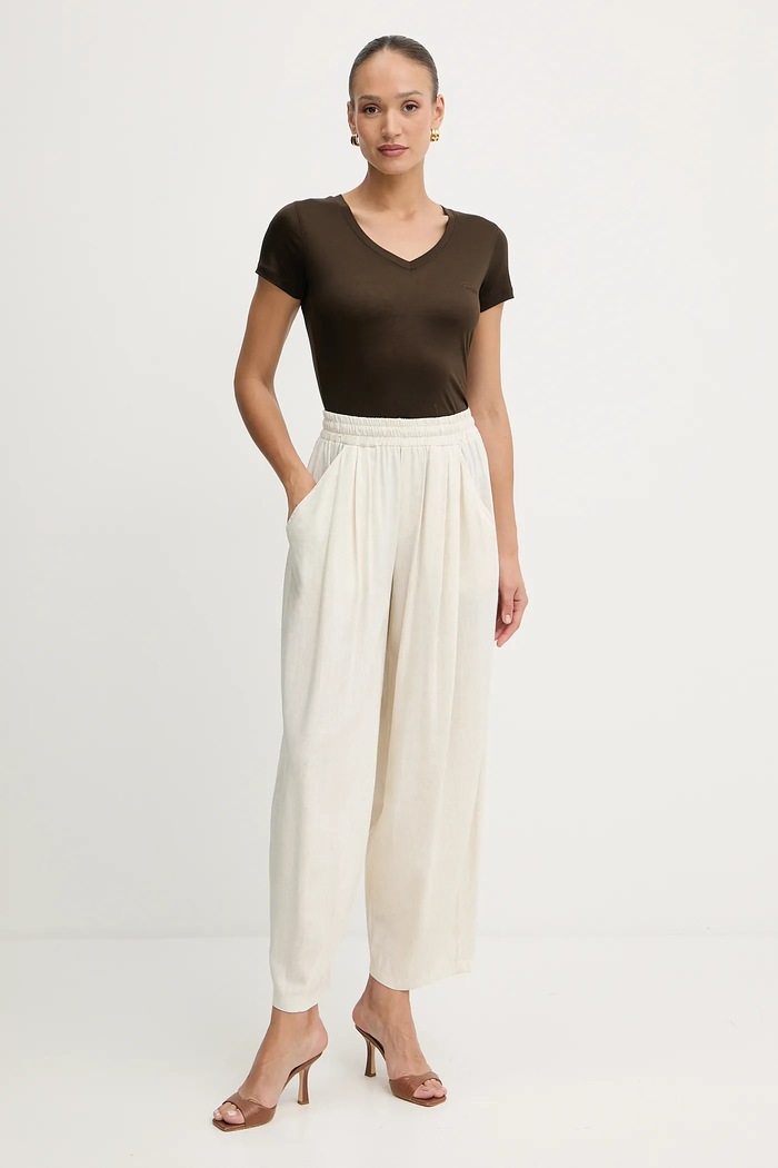 Guess Tričko Guess W5GP31.KCSX2 hnedá AW25