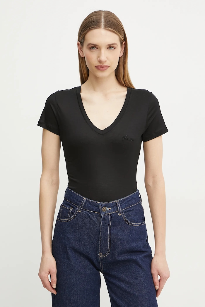 Guess tricou uni negru W5GP31.KCSX2