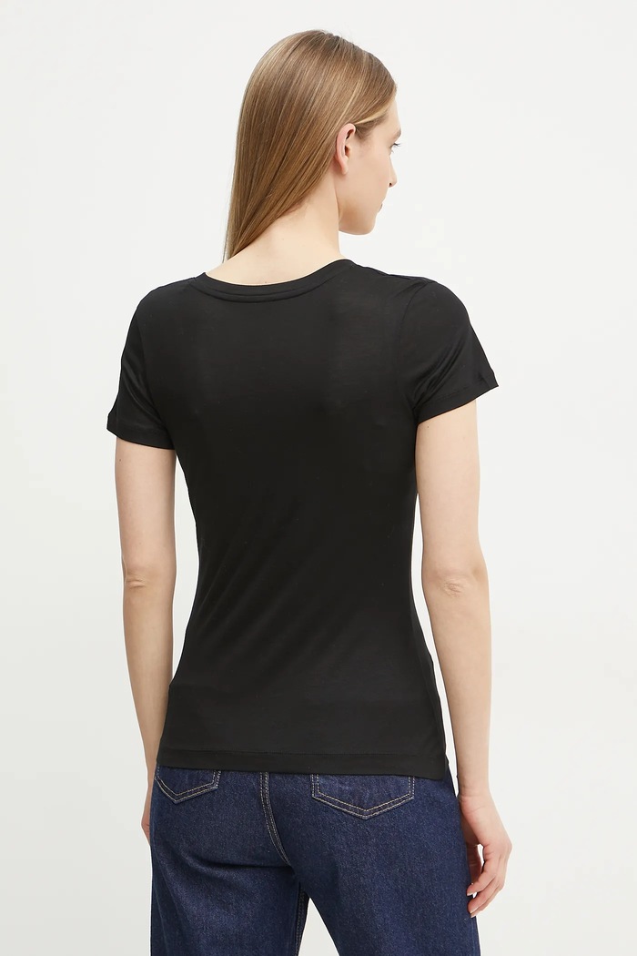 Îmbrăcăminte Guess tricou W5GP31.KCSX2 negru