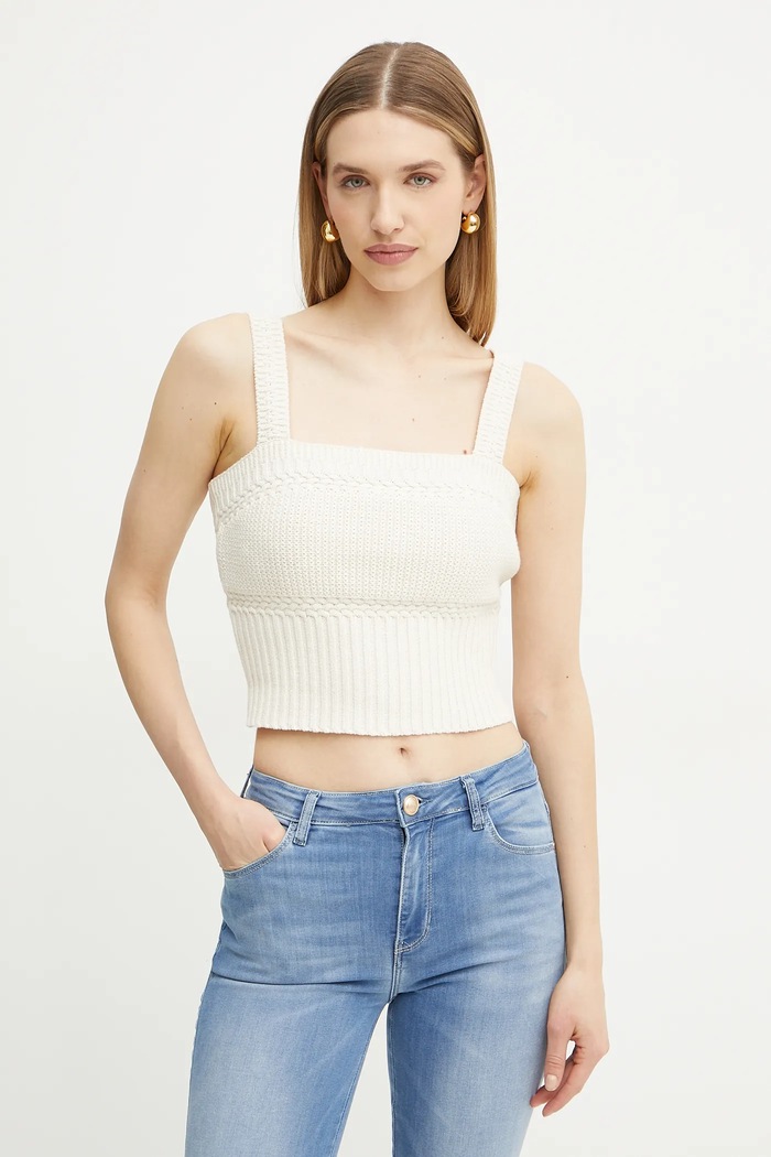 Top Guess ERYNN slim μπεζ W5GR34.Z3M00