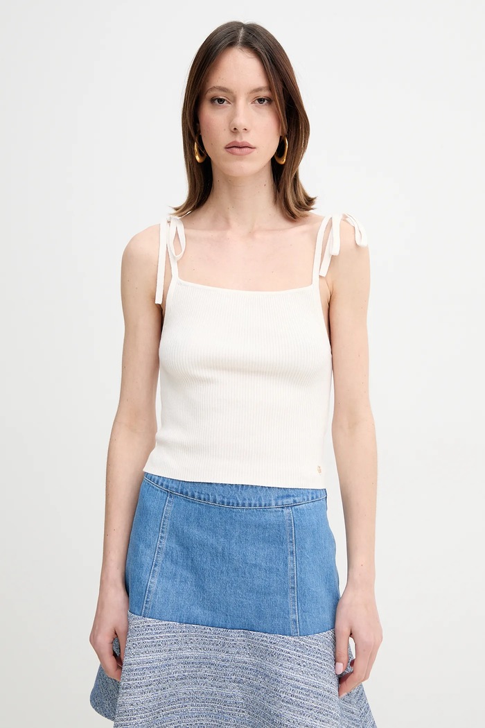 Guess Top SAGE beżowy W5GR41.Z3C71