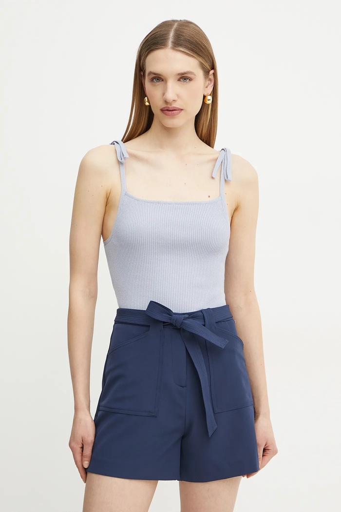 Guess Top SAGE niebieski W5GR41.Z3C71