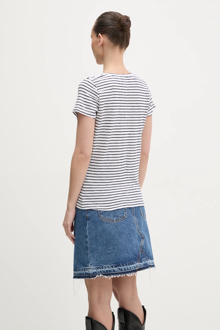Odzież Superdry t-shirt W1011381A.F7W granatowy