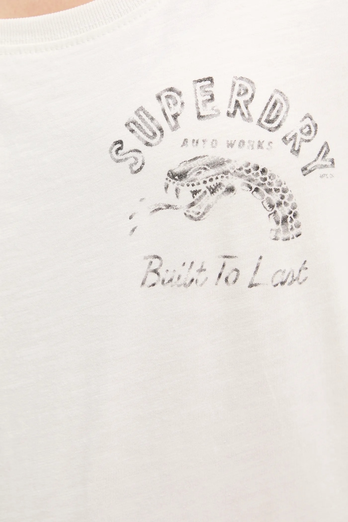 Памучна тениска Superdry W1011613A.1KZ бежов