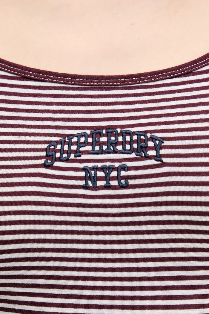 Top Superdry W6012036A.E9I burgundské